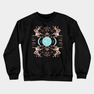 Ladies Dancing Under the Moon Crewneck Sweatshirt